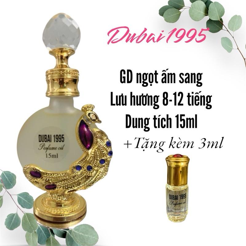 [ Kèm 3ml ] Tinh dầu hương nước hoa dạng chấm (dành cho nữ) G.ol.den D.u.s.t ngọt ngào,nhẹ nhàng 15ml Perfume oil