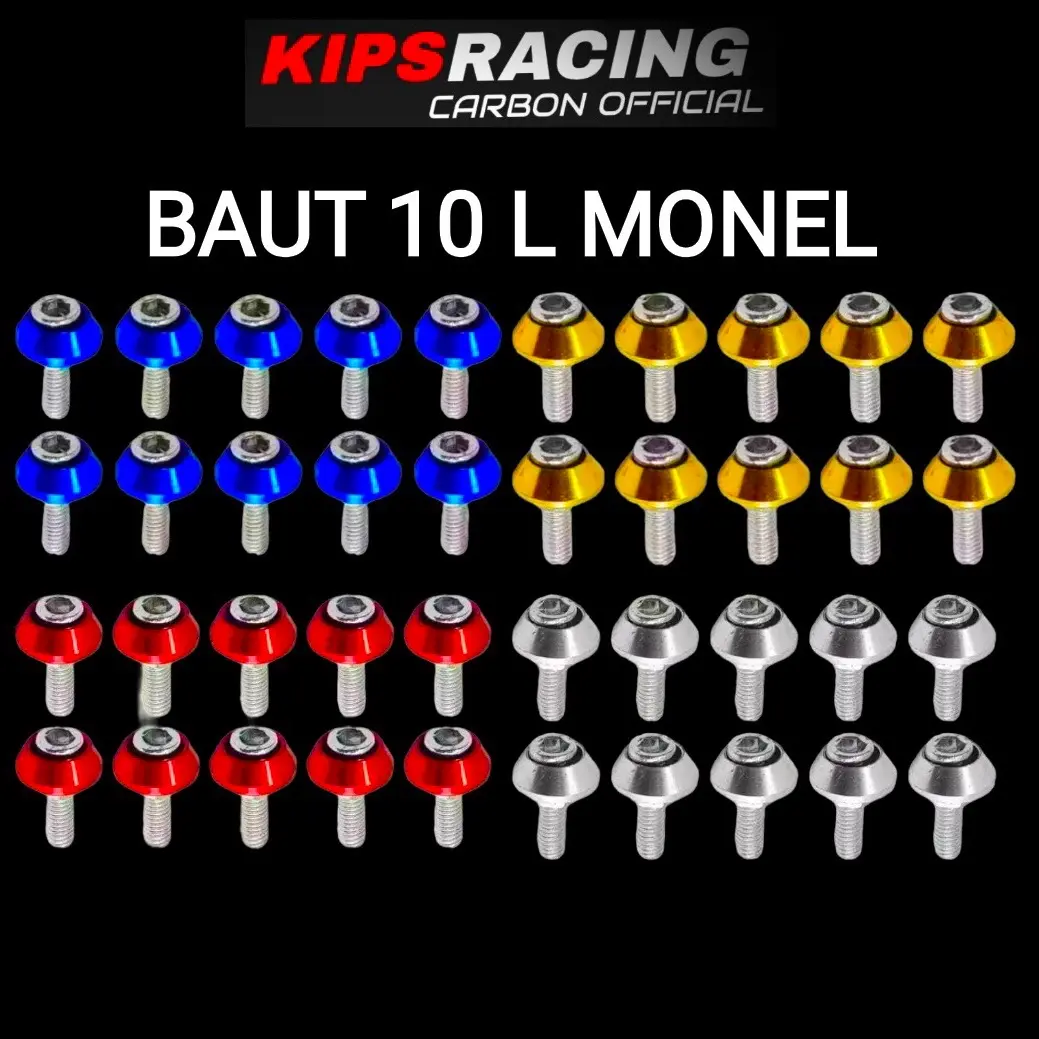 BAUT 10 L MONEL UNIVERSAL COCOK UNTUK KNALPOT HARGA 1 pcs baud 10 baut knalpot