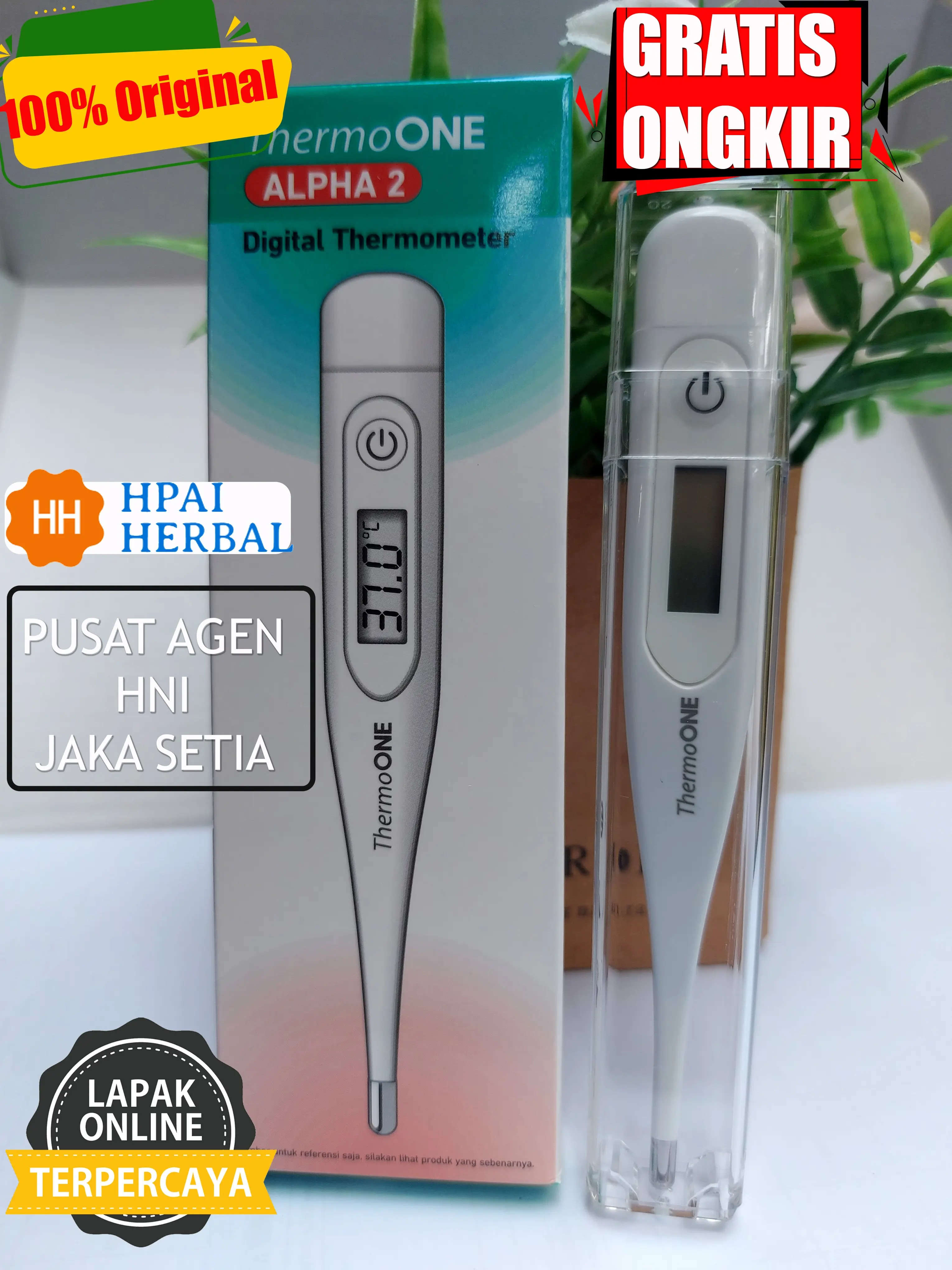 Onemed Termometer Alpha 2 / Thermometer Digital Alpha2 /  Onemed Alpa 2 Termo Digital