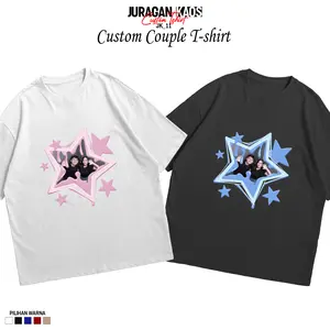 Juragan Kaos Custom Foto Sendiri Kaos Custom Bisa Ganti Foto T-shirt 24s Kaos Bucin Couple T-shirt Rekomendasi Kado Untuk Pacar