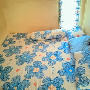 SPREI TANPA BEDCOVER !!! SPREI AESTHETIC HOMEMADE 120 160 180 x 200 / SPREI SATU SET SARBAN SARGUL TINGGI 20 CM SINGLE KARET free sarban sargul  Sarung Bantal Seprei