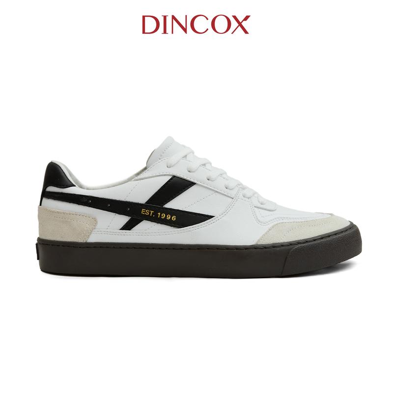 Giày Da Sneaker Nam Nữ DC39 Oreo Dincox Shoes Đế Bằng - Microfiber Leather