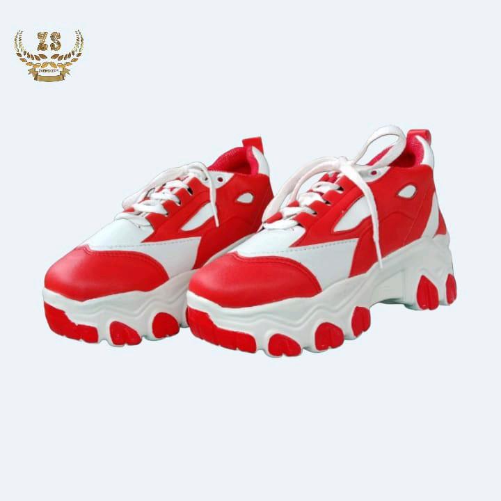 Sepatu Sneakers Wanita Sol Tinggi Model Terbaru Musim panas Musim dingin Tanpa Hak Casual Flat Putih Shoes 0