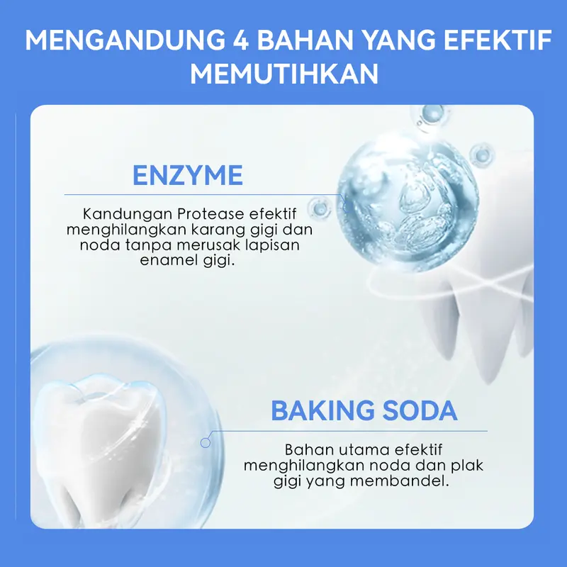 【Diskon Hingga 50%】SOPAMI SP7 Versi Upgrade – Pasta Gigi Pemutih dengan Baking Soda & Mint Alami | Menghilangkan Plak, Mencegah Gigi Berlubang, Merawat Gigi, Menyegarkan Napas | 360g 5