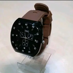 Jam Tangan Kekinian Analog Tali Silikon Rubber untuk Wanita dan Pria dengan Bonus Baterai Cadangan - Watches Aksesoris Hadiah