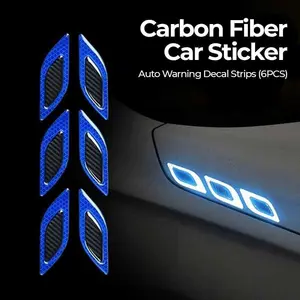 COD Stiker Variasi Reflektif Reflektor Carbon Fiber Mobil Pemantul Cahaya Menyala Dalam Gelap Malam LARATH