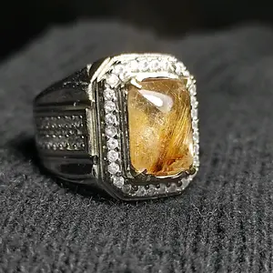 batu kecubung serat cendana kinyang rambut emas