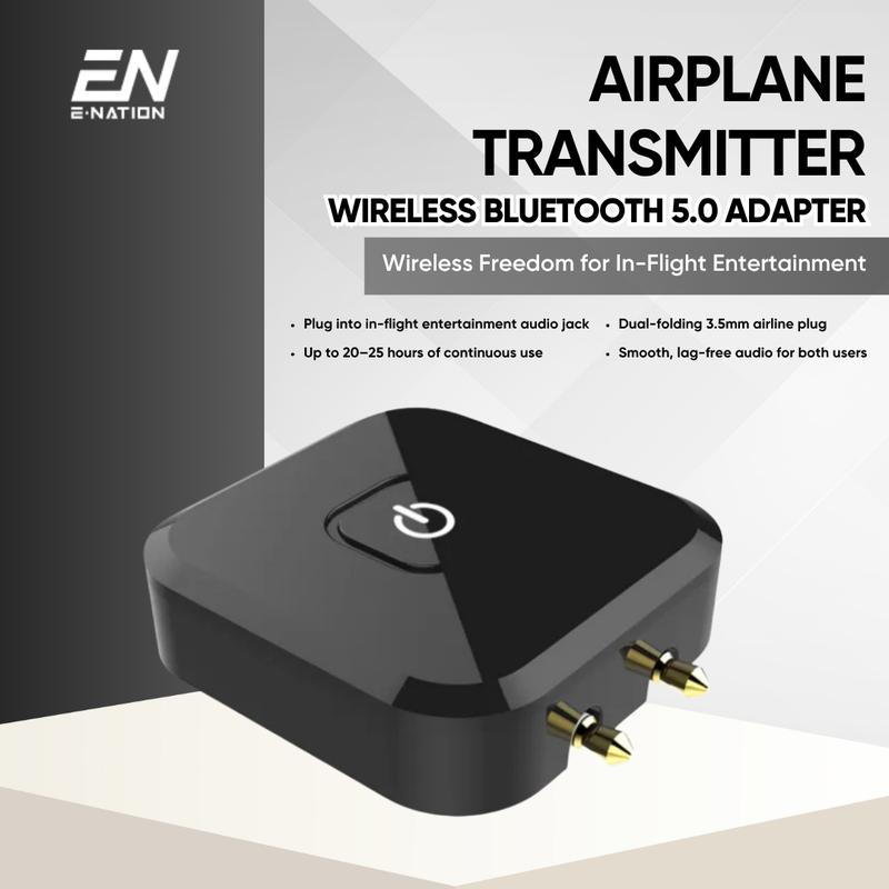Airplane Bluetooth 5 Transmitter | Universal In-flight Adapter ...