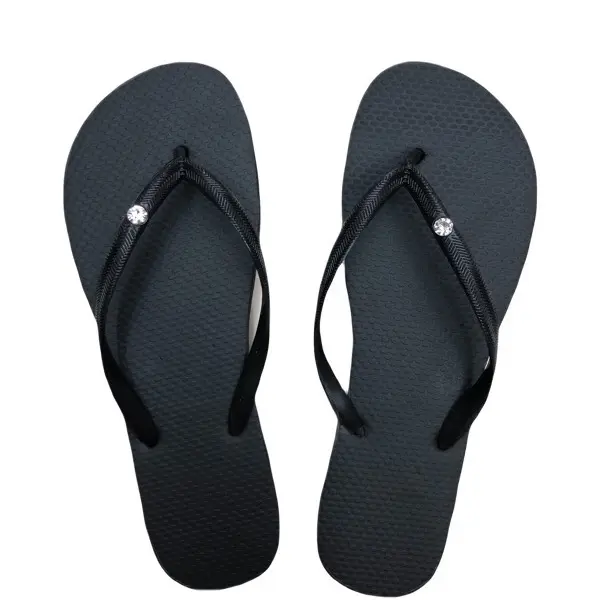 Sparkle stride. Crystal embedded Slippers