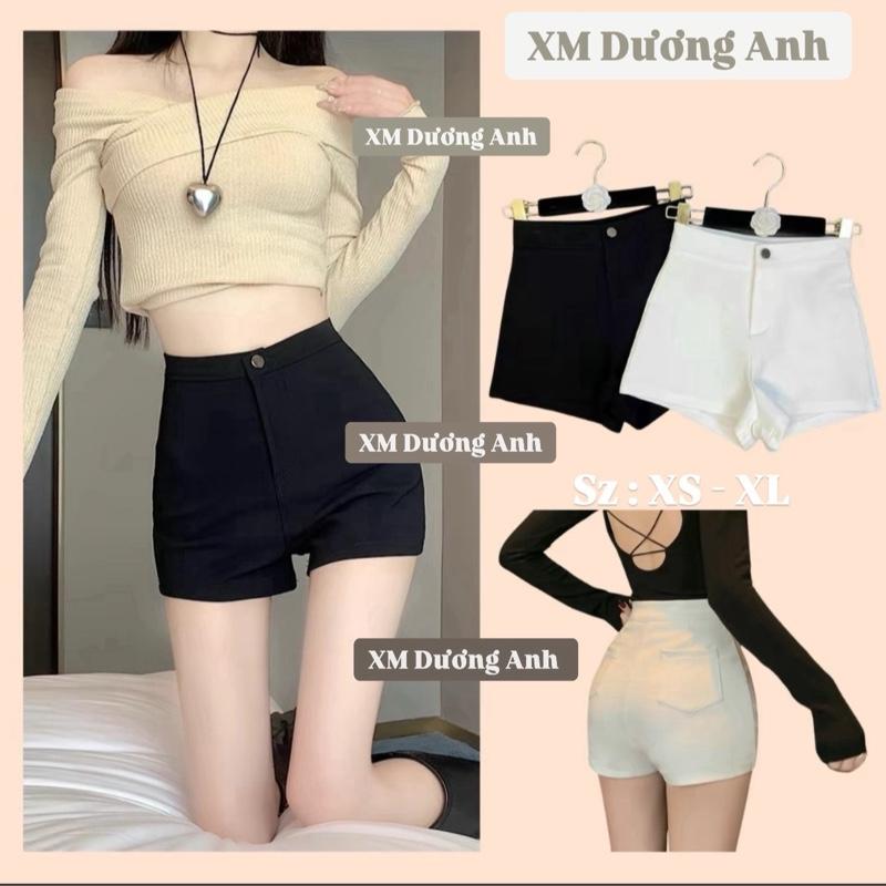 Quần Đùi Nữ Cạp Cao Chất  Umi Co Dãn 4 Chiều  - Quần Short Nữ Lưng Cao Tôn Dáng
