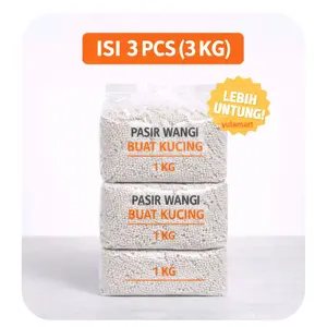 Pasir Wangi untuk Kucing Murah Isi 3KG Butiran Halus Promo Murah