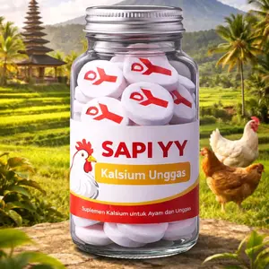 SAPI YY Suplemen Kalsium untuk Ayam dan Unggas Isi 50 dan 100 Butir Meningkatkan Kesehatan Tulang