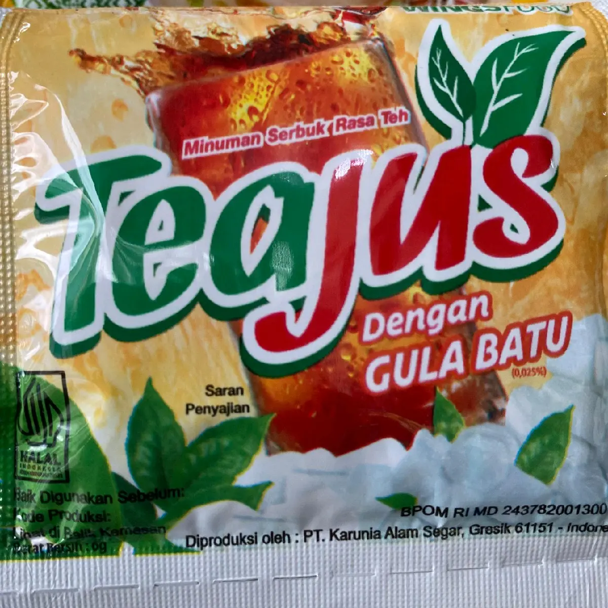 teajus dengan gula batu 8gr all varian