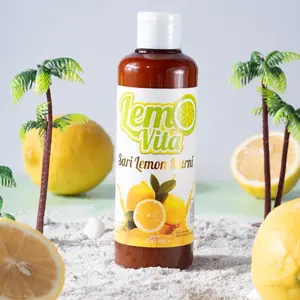 250ml  Lemovita Sari Lemon Jus Murni BPOM Halal Organik Bebas gula Alami Fruity Botol Juice