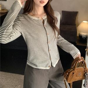 Áo Cardigan Dệt Kim, Cổ Tròn, Dài Tay, Dành Cho Nữ, Dáng Rộng Vừa Vặn, Áo Mặc Bên Ngoài Bó Sát Phong Cách Mới Mùa Thu, Áo Thời Trang Thường Ngày Thích Hợp Cho Phụ Nữ, 9123 #