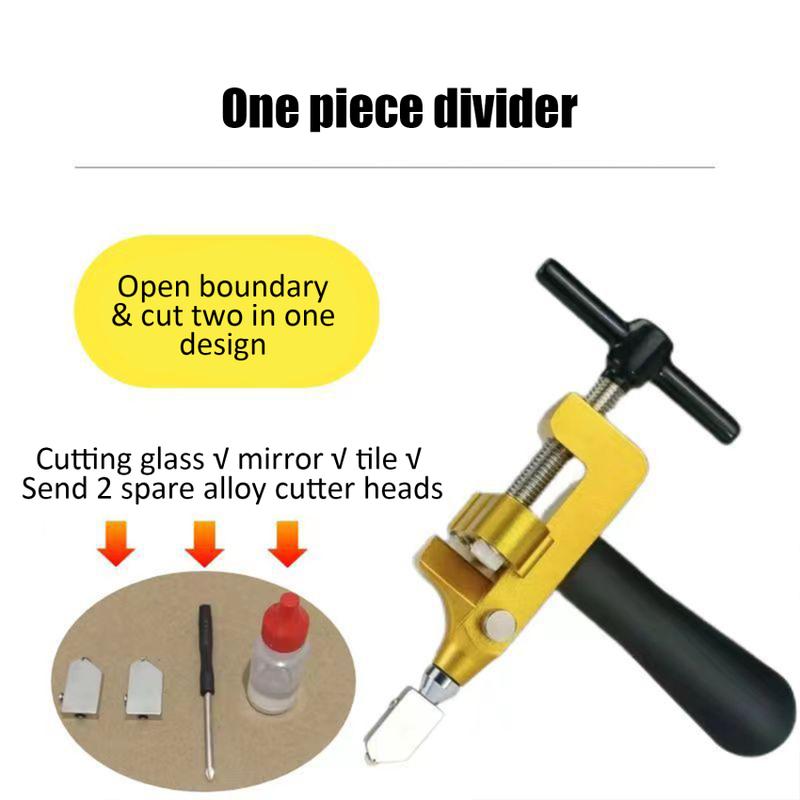 2 in 1 Portable Handheld Multifunctional Manual Glass Cutter Ceramic Tile Opener Divider Diamond Cutting DIY Home Hand Tools 2