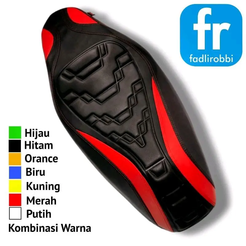 Cover Jok Motor Model Piramid Tanpa Setaples Beat Vario Aerox PCX Nmax Merk ARK Custom Motorcycle 1