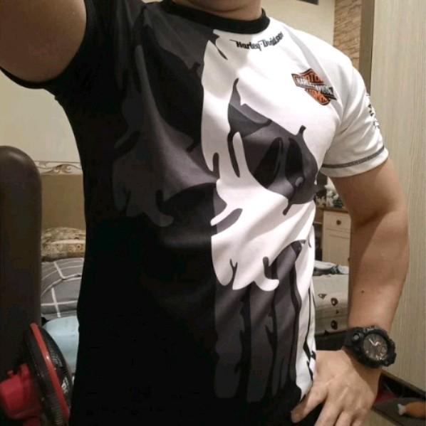 kaos jersey fullprinting pria wanita motor harley davidson keren moge 5