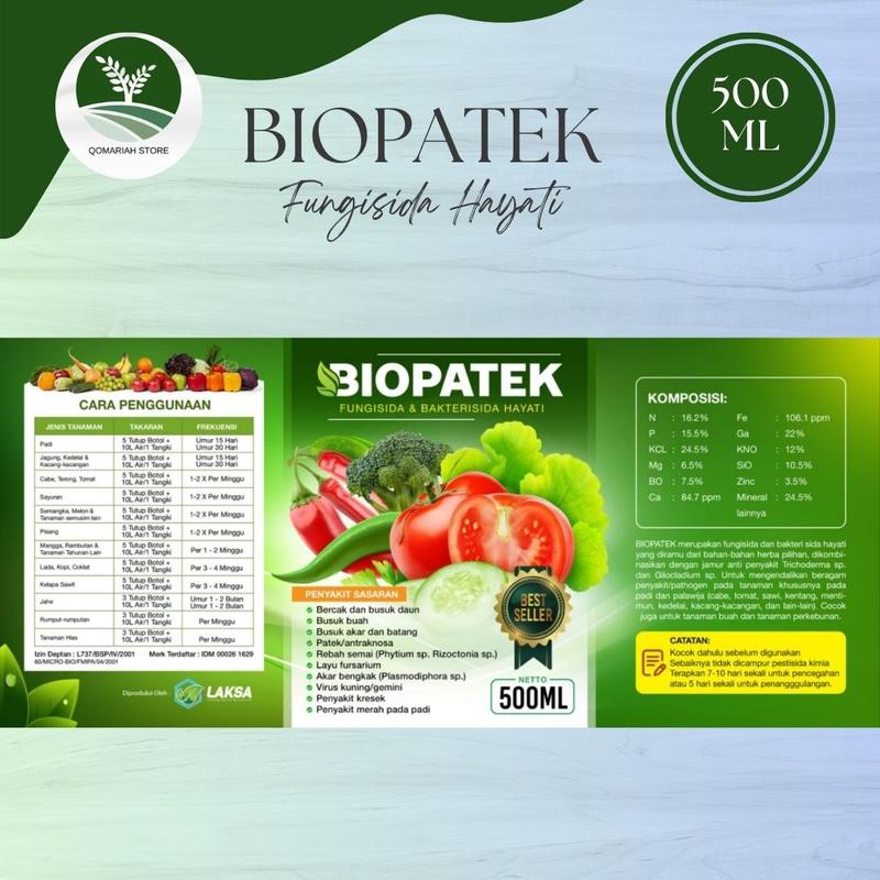 COD BIOPATEK 500 ML FUNGISIDA ATASI PENYAKIT BUSUK BUAH CABE PALING AMPUH - OBAT SEMPROT PEMBASMI PENYAKIT BUSUK BUAH CABE RAWIT PALING BAGUS 9