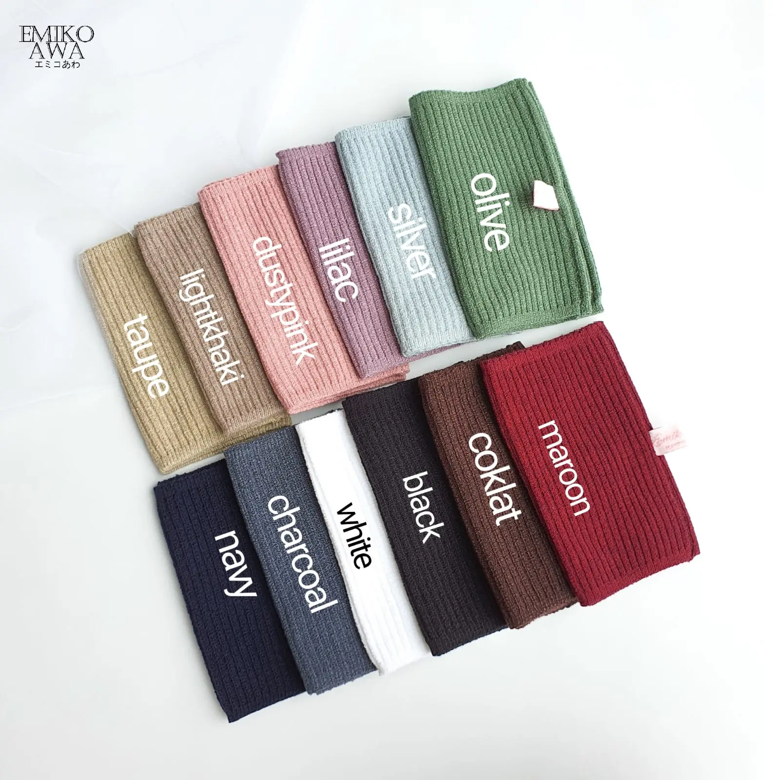 Emikoawa - Inner rajut Salur Premium / ciput bandana Dalaman Jilbab Arab
