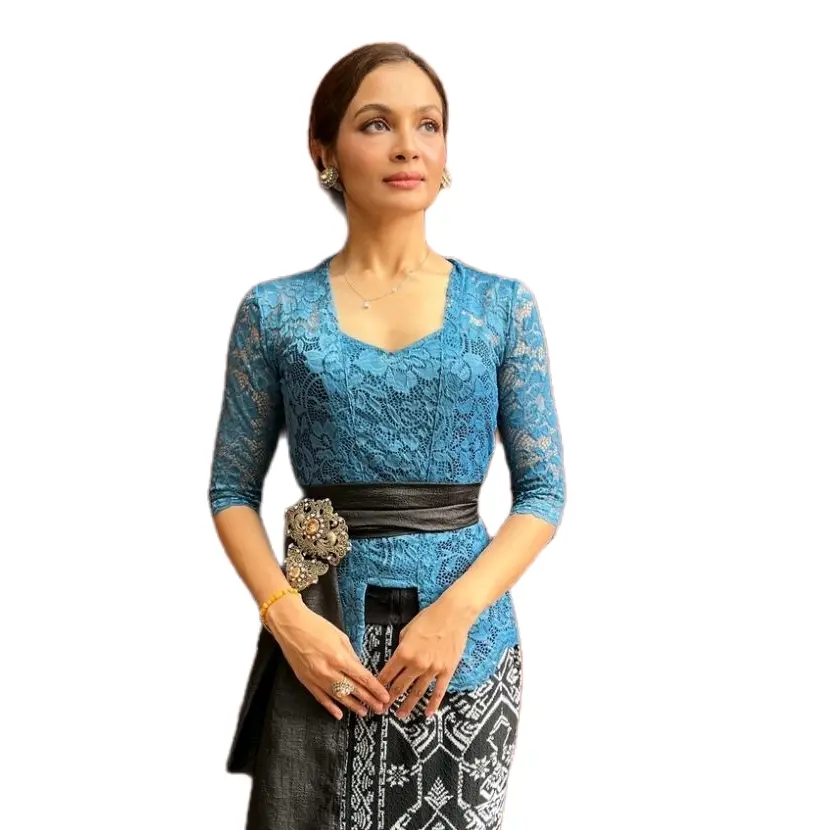 Atasan Kebaya Stretch Kutubaru Lengan Sesiku 3/4 Moksha.