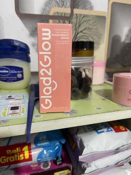 Product Review of [BPOM] Glad2Glow 2pcs bundle Skincare 2in1 Paket - Moisturizer+Serum Glowing Anti-acne Dark spot Barrier Bright Blueberry Ceramide Centella Berjerawat Memudarkan Mencerahkan Pencerah Wajah Arbutin Acid Extract Niacinamide Cooling Pelembab Melembutkan from 💖** ** ** ** ** ** A** 2