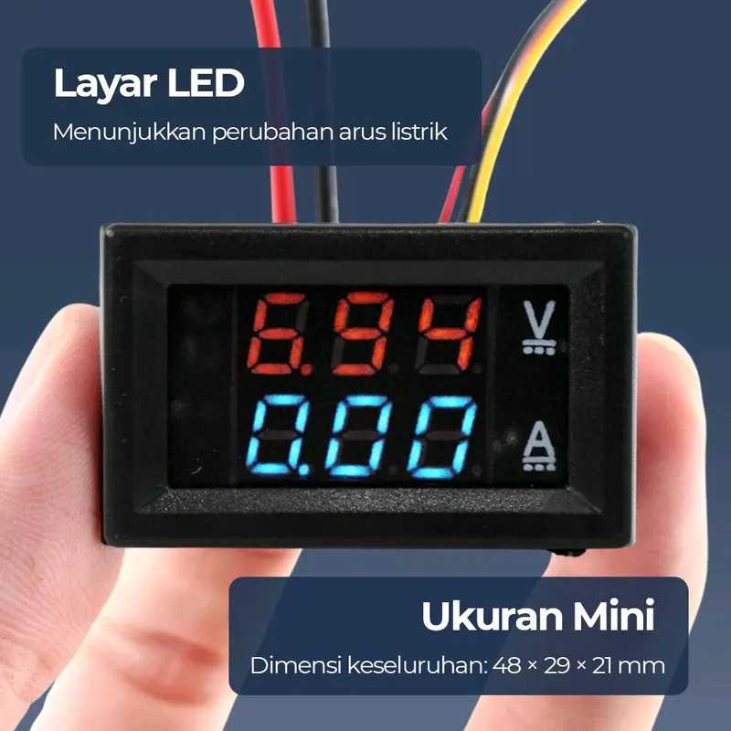 DC 100V 10A Dual Voltmeter Ammeter Digital DC 100V 10A 2