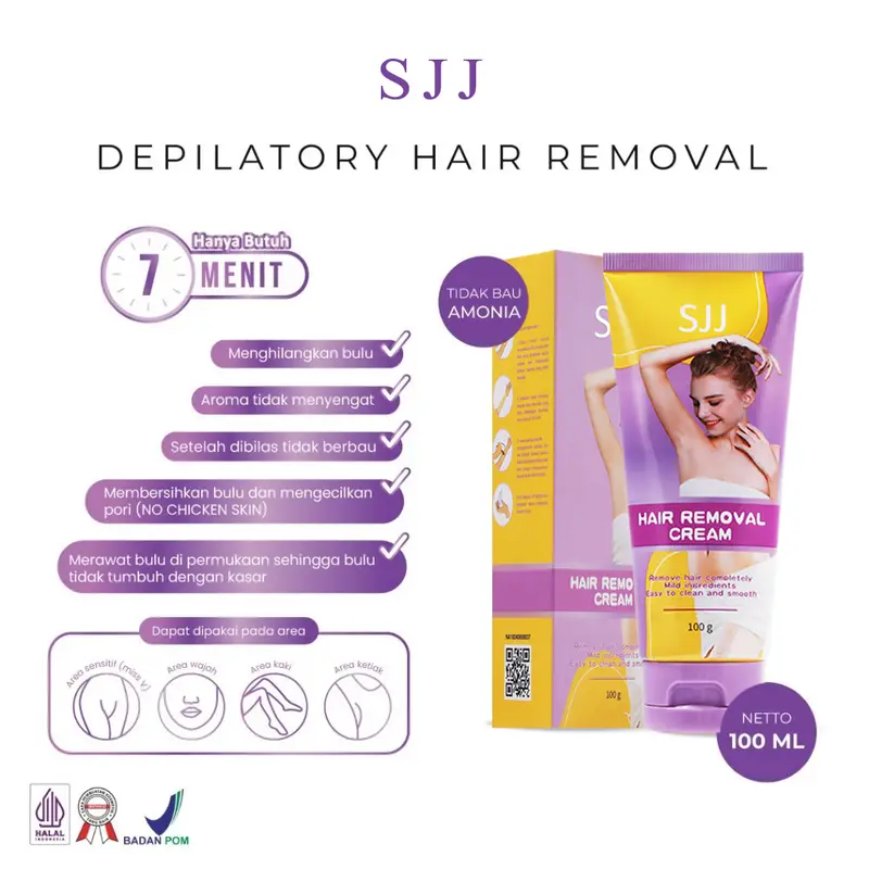 SJJ Perontok Bulu Permanen penghilang Hair Removal Cream Krim PenghilangPerontok Bulu Penghilang Bulu PermanenSampai Tangan Kaki Praktis Tidak TumbuhLagi HairRemoval Cream Krim Penghilang RambutEffective Penghilang Bulu Wax Ketiak Waxing Perawatan foam 7