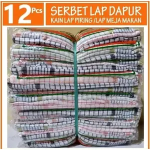 OBRAL MURAH !! 12 Pcs/1 Lusin Serbet murah/Lap piring/lap tangan GROSIR MBNJ store
