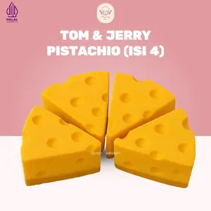 (ISI 4) Coklat Dubai Tom & Jerry Pistachio Kunafa 75g/PCS - Yayang Dessert