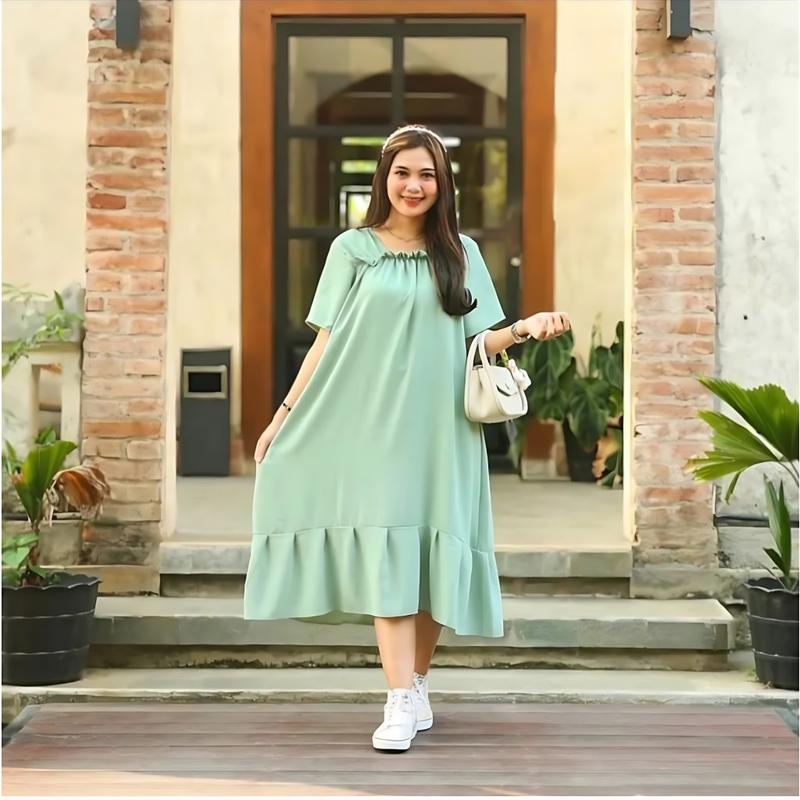 Product Introduction of Daster Murah Terbaru Kekinian Daster Fuji Crinkle Airflow Premium Dress Nyaman Tidur Cantik Kain Lembut 7