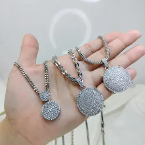 SET KALUNG PANJANG+LIONTIN MATA SILVER-GUDANGPERHIASAN887