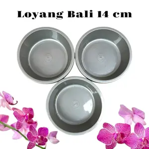 PAKET HEMAT 4 LUSIN 48 PCS BASKOM SILVER 14 CM TEMPAT BOKOR SODAN PLASTIK MURAH