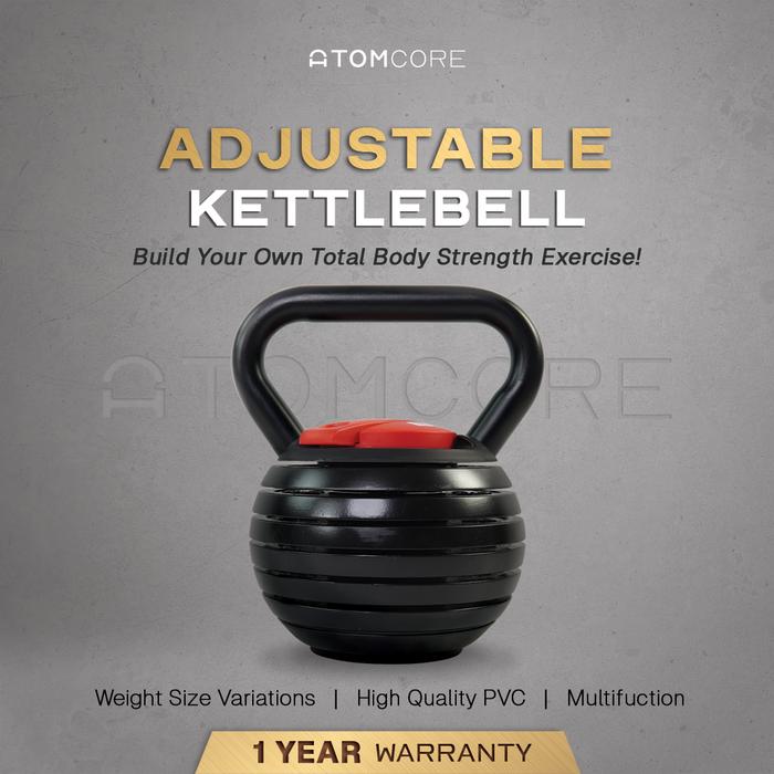 Gambar 18KG Adjustable Kettlebell Atomcore Kettle bell 40lbs Dumbell dari Atomcore Official Kota Administrasi Jakarta Timur Tokopedia