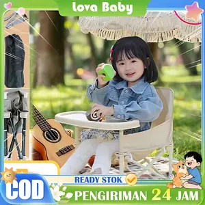 Kursi Makan Bayi Tempat Multifungsi Makan bayi Kursi Makan Lipat Bayi travel Balita outdoor Portable Lipat 4 in 1 kursi makan Untuk Bayi