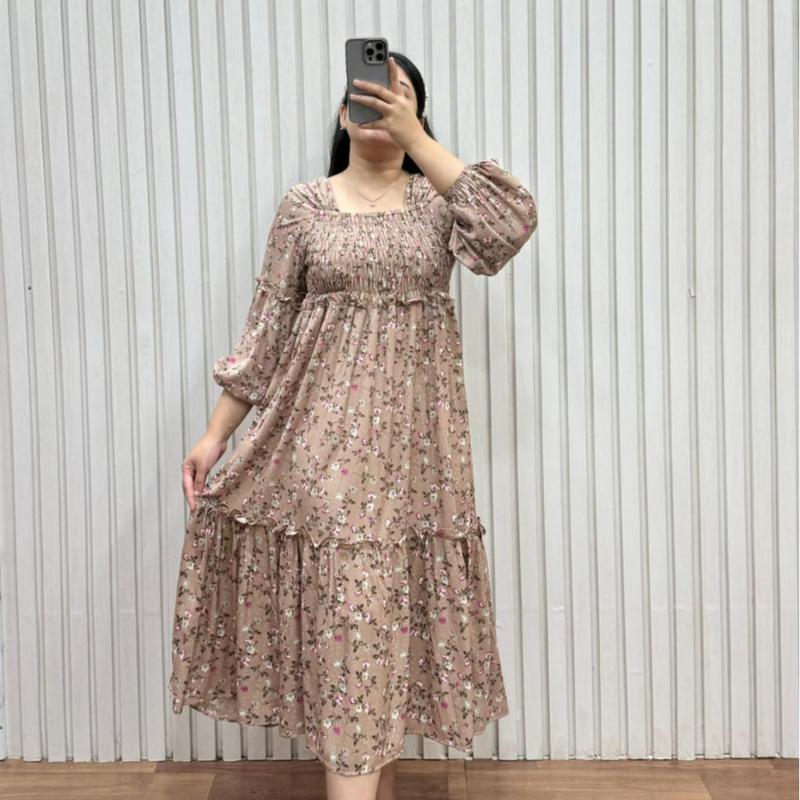 DASTER ANNISA DRESS KEKINIAN TERBARU RAYON  PREMIUM 4