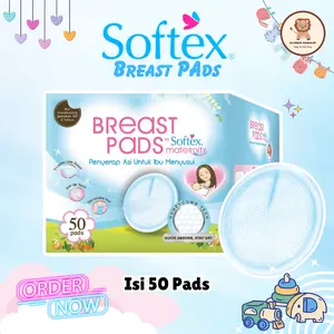 Softex Breast Pads Isi 50 Pad / Bantalan Penyerap Asi / Perlengkapan Ibu Menyusui