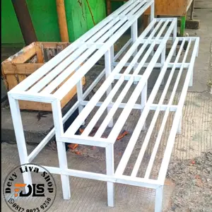 Rak Pot bunga susun 3 panjang 2,7 meter