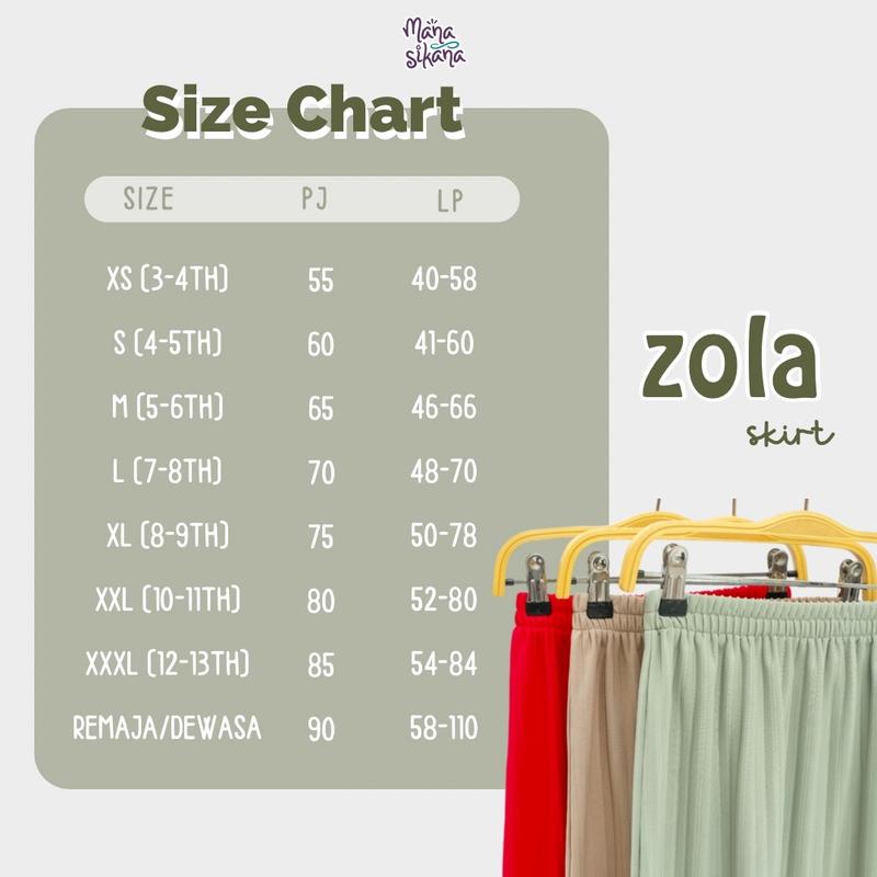 Product Introduction of MANASIKANA Zola Skirt Rok Anak Perempuan Premium Knitt 3-13 tahun Fashion 0