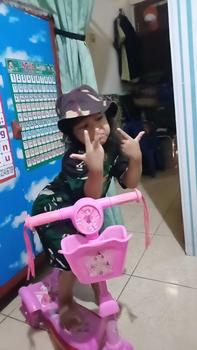 Product Review of Setelan kaos anak tangan pendek loreng malvinaz || Satu setel kaos dan celana loreng army bahan dryfit kids unisex Bordir Fashion from D** J**d 1