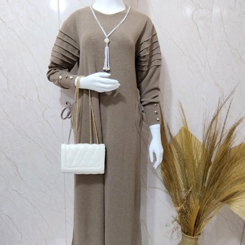 SM89 | BAHAN QUALITY IMPORT LEMBUT & ADEM,GAMIS LENGAN  PANJANG MANSET TANGAN INARA KANCING 1