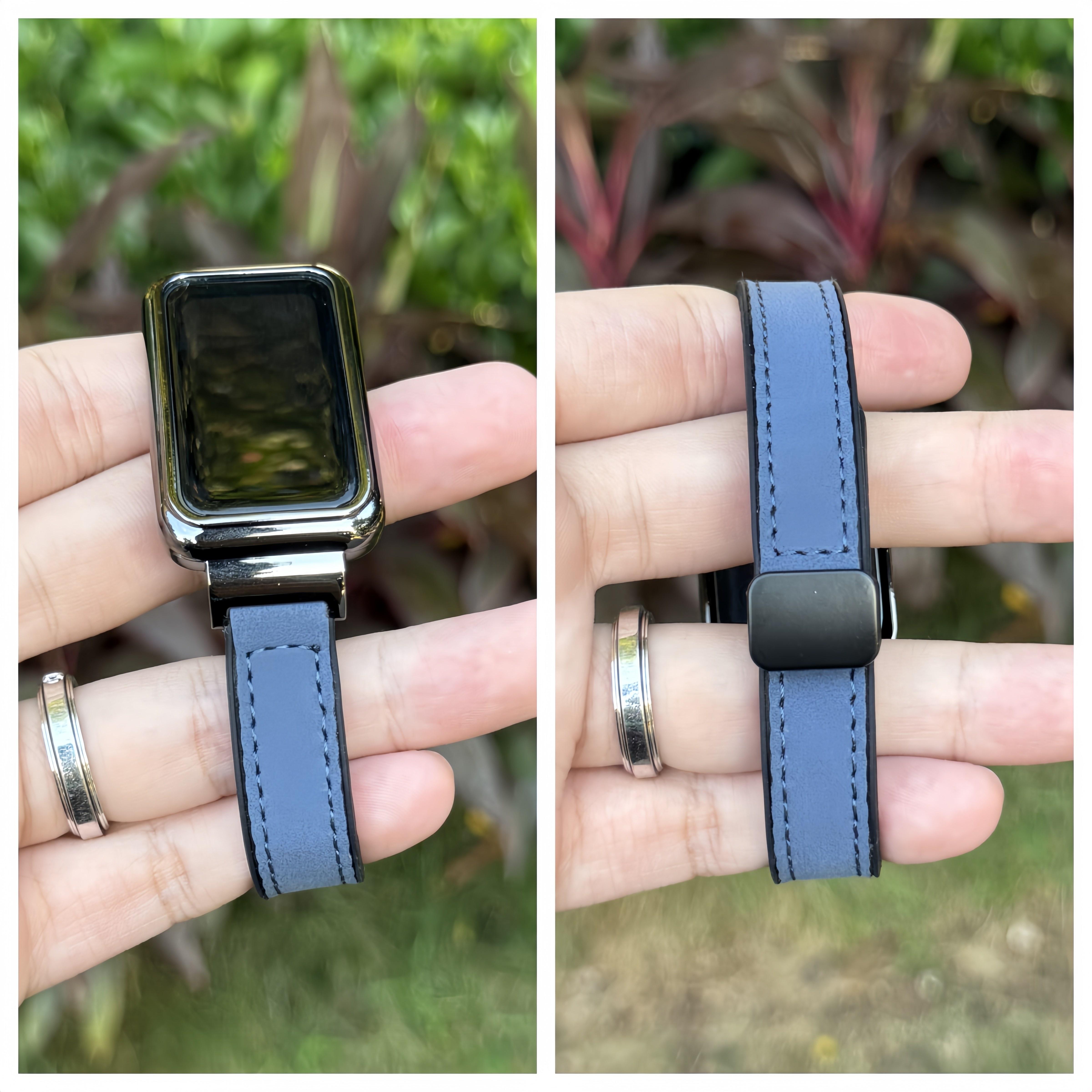 （Tidak termasuk jam）Strap For Huawei Band 8/9/10/11 – Tali Jam Tang Kulit Gaya Olahraga Tahan Air Modis, Aksesoris Pengganti