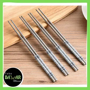 Sumpit Stainless Steel / Sumpit Stainless Tahan Karat / Sumpit Stainless Polos / Sumpit Stainless Motif STAINLESS STEEL SUMPIT POLOS Bulat