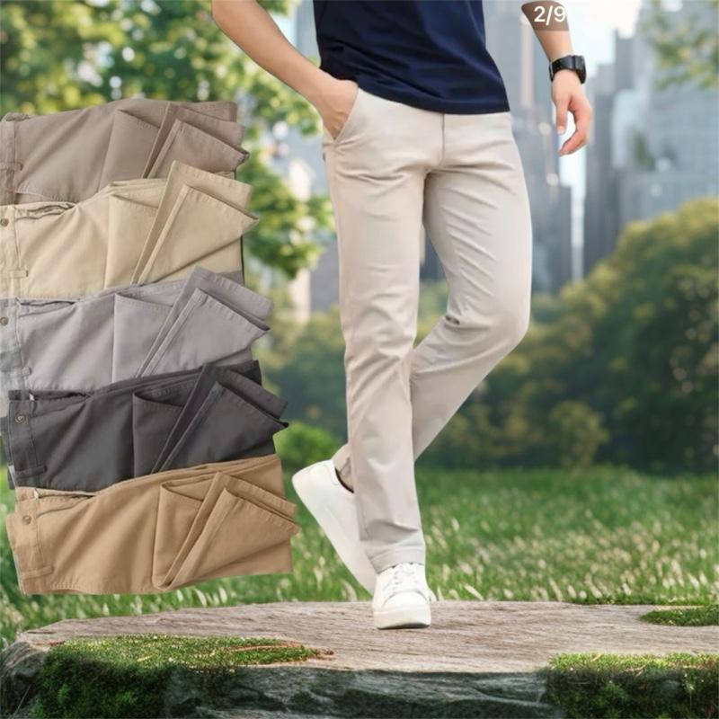 Quần kaki dài hàn quốc fam slim fit cao cấp .mã vải 771 đẹp co giãn tốt mịn màng Nam Menswear