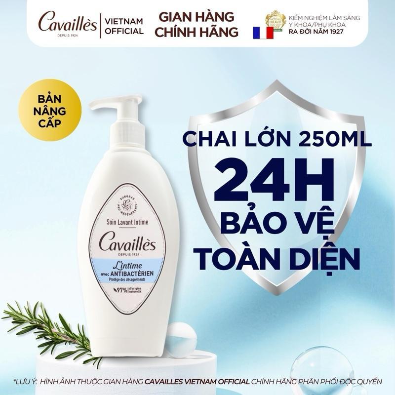 [CÓ SẴN] Dung Dịch Vệ Sinh Phụ Nữ CAVAILLÈS Anti-bacterien 250ML - Siêu Dưỡng Cấp Ẩm, Sạch Tiết Dịch, Mùi Hôi