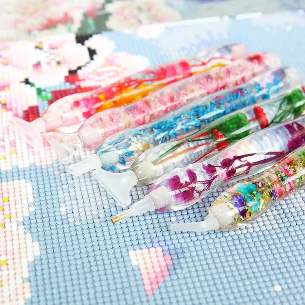 Embroidery Nail Art Flower  Painting Accessories Glitter  Replace Pen Head Resin Pen Point Drill Pens Resin  Painting Pen