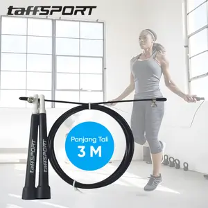 TaffSPORT Tali Skipping Olahraga Lompat Tali Jump Rope Steel Wire Bearing Panjang 3M