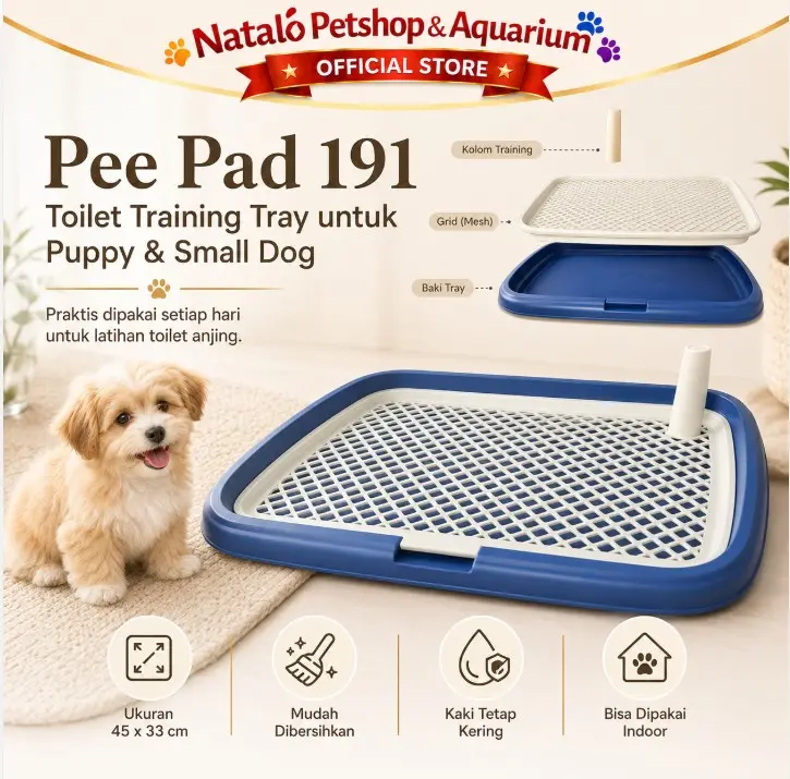 Pee Pad Dog 191 Tray Tempat Pipis Anjing 45 x 33CM Training Toilet