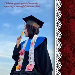 House of Meraya - Flower Sash Graduation Selempang Sidang/Wisuda Pre-Order 3-5 Hari