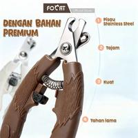 Gambar FOCAT X Gunting Kuku Kucing Anjing F41A Pet Grooming Tools/Pet Nail Clipper Hewan Peliharaan+Kikiran - Khaki Muda dari Focat Indonesia Kab. Tangerang 4 Tokopedia